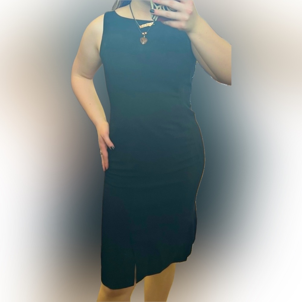 Vintage Alfani Sleeveless Dress, Black, Size 4, Excellent Condition
